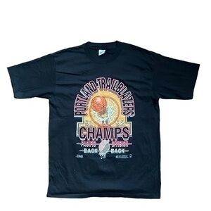 Salem Sportswear Vintage Portland Trail Blazers Champs 91/92 Tee size large.
